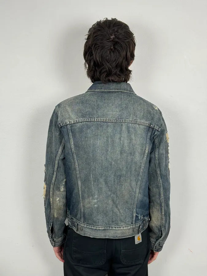 2010s Ralph Lauren Denim Supply Blue Distressed Denim Jacket nHeKTAb 2