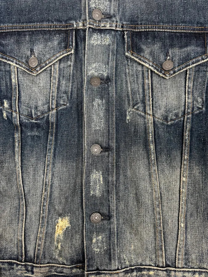 2010s Ralph Lauren Denim Supply Blue Distressed Denim Jacket nHeKTAb 7