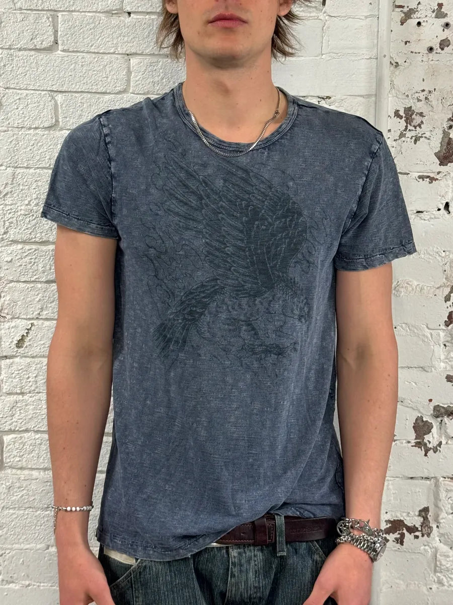 2010s Ralph Lauren Denim Supply Eagle Navy T-Shirt orzjTMk 1