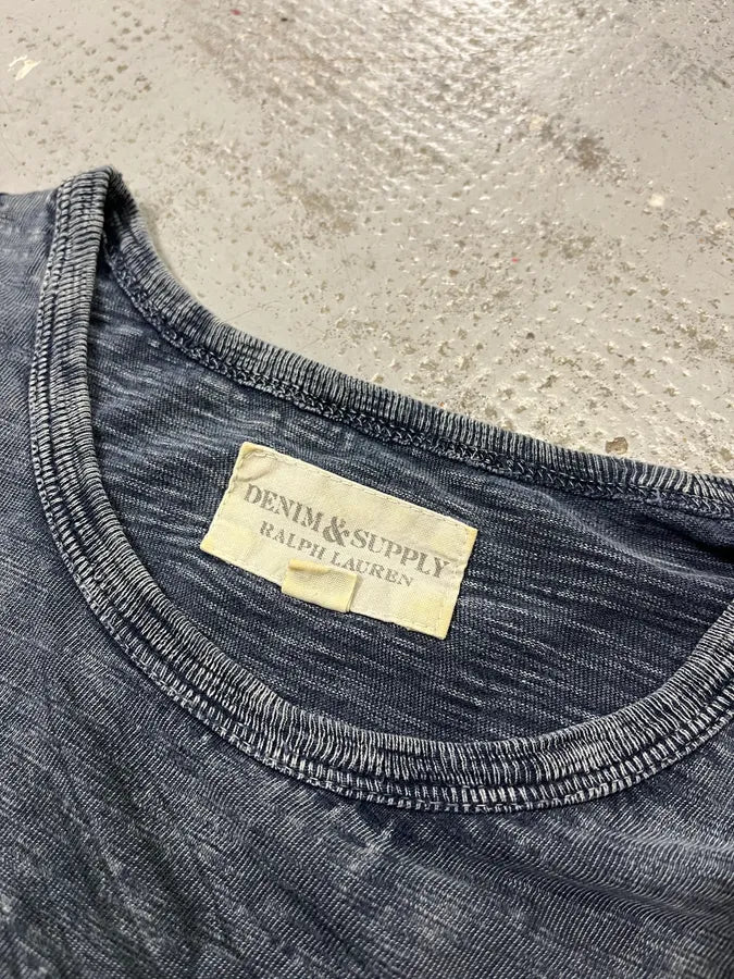 2010s Ralph Lauren Denim Supply Eagle Navy T-Shirt orzjTMk 6