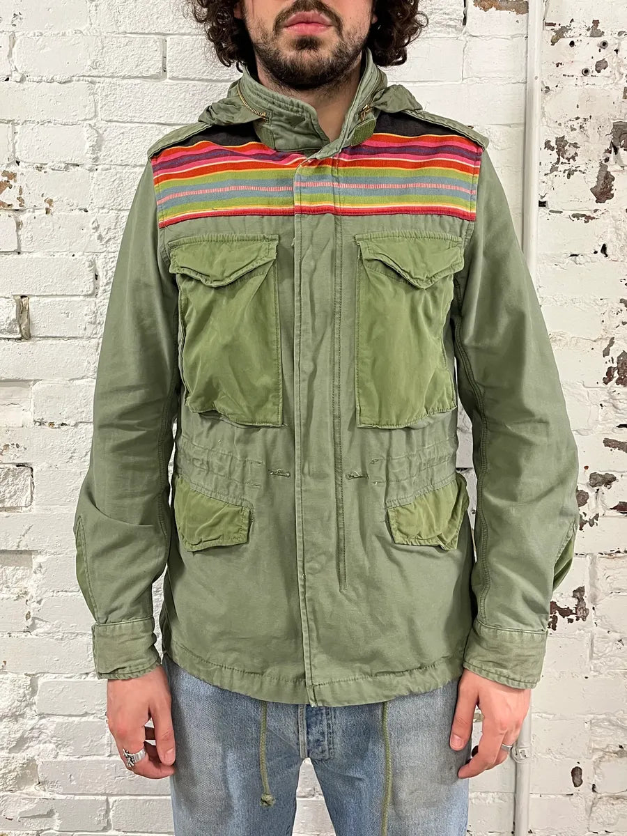 2010s Ralph Lauren Denim Supply Military Khaki Parka Cargo Jacket szjLmGY 1