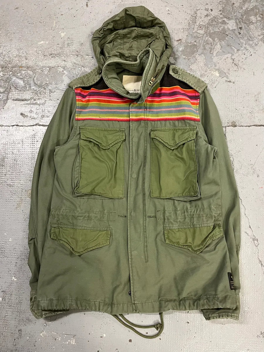 2010s Ralph Lauren Denim Supply Military Khaki Parka Cargo Jacket szjLmGY 3