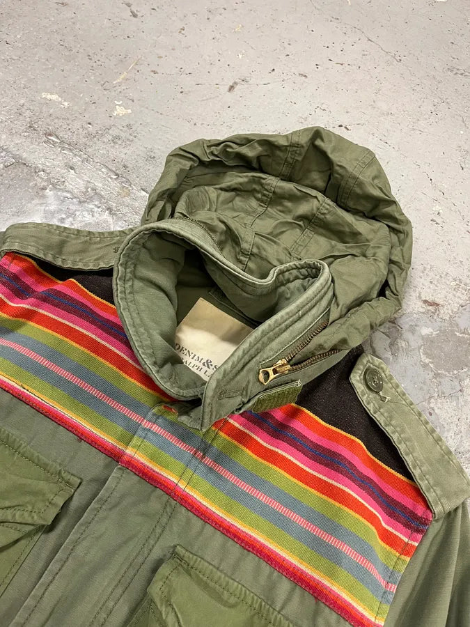 2010s Ralph Lauren Denim Supply Military Khaki Parka Cargo Jacket szjLmGY 5