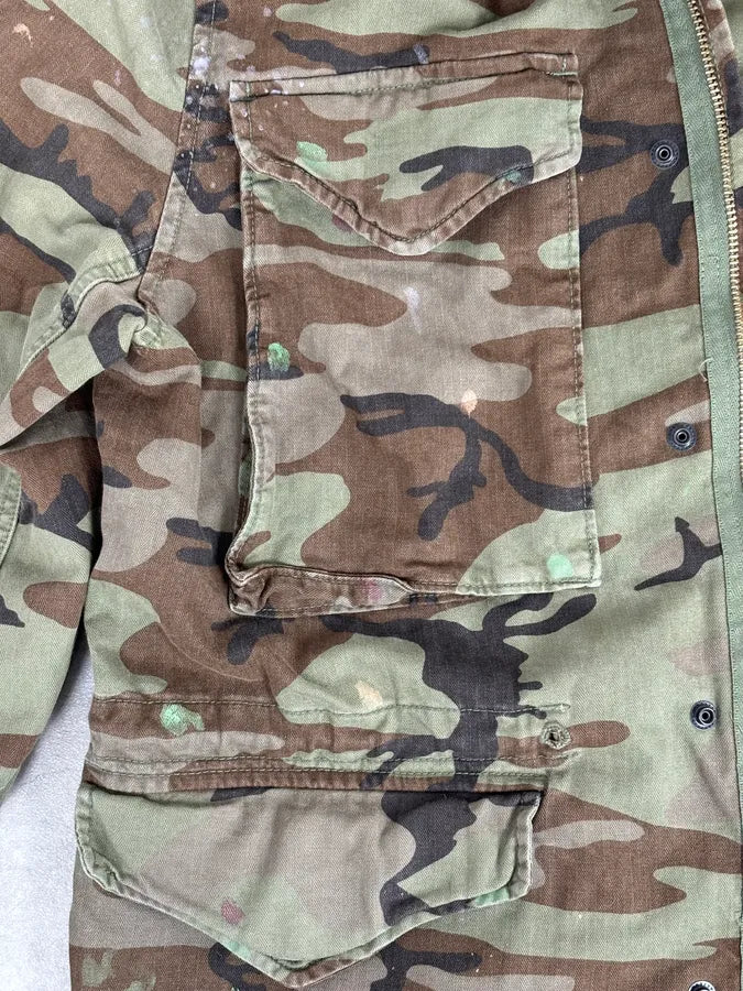 2010s Ralph Lauren Denim Supply USA Flag Distressed Camo Green Jacket XgzgenS 10