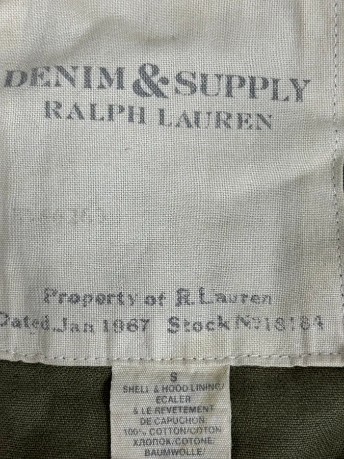 2010s Ralph Lauren Denim Supply USA Flag Distressed Camo Green Jacket XgzgenS 11