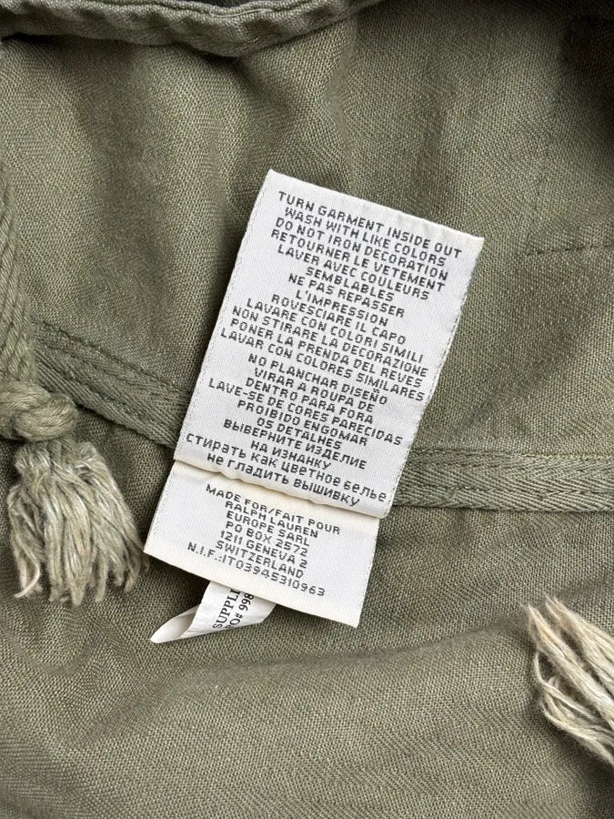 2010s Ralph Lauren Denim Supply USA Flag Distressed Camo Green Jacket XgzgenS 13