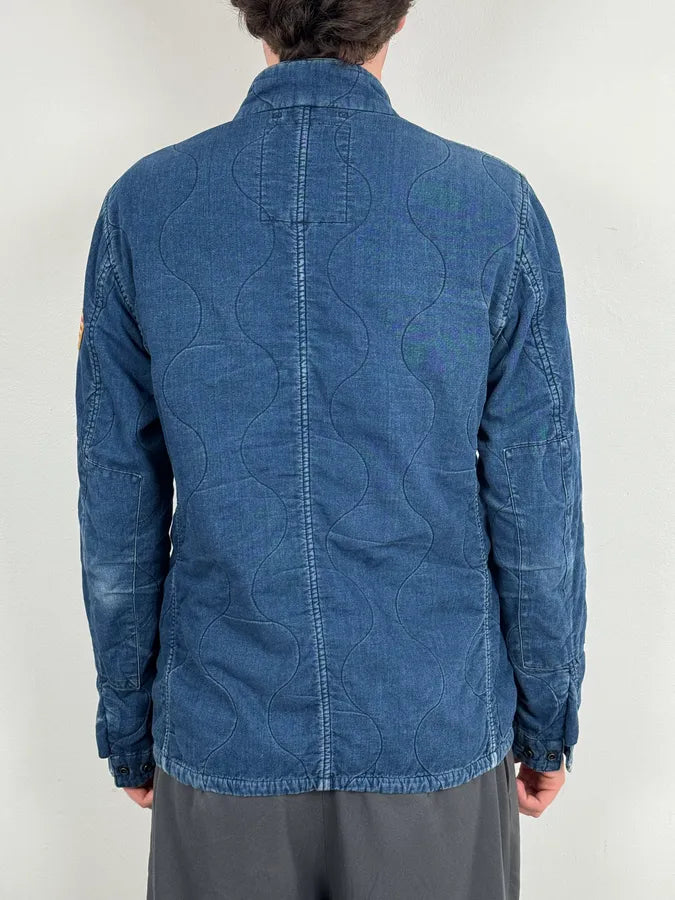 2010s Ralph Lauren Denim USA Flag Blue Aviator Denim Jacket bUubeDM 2