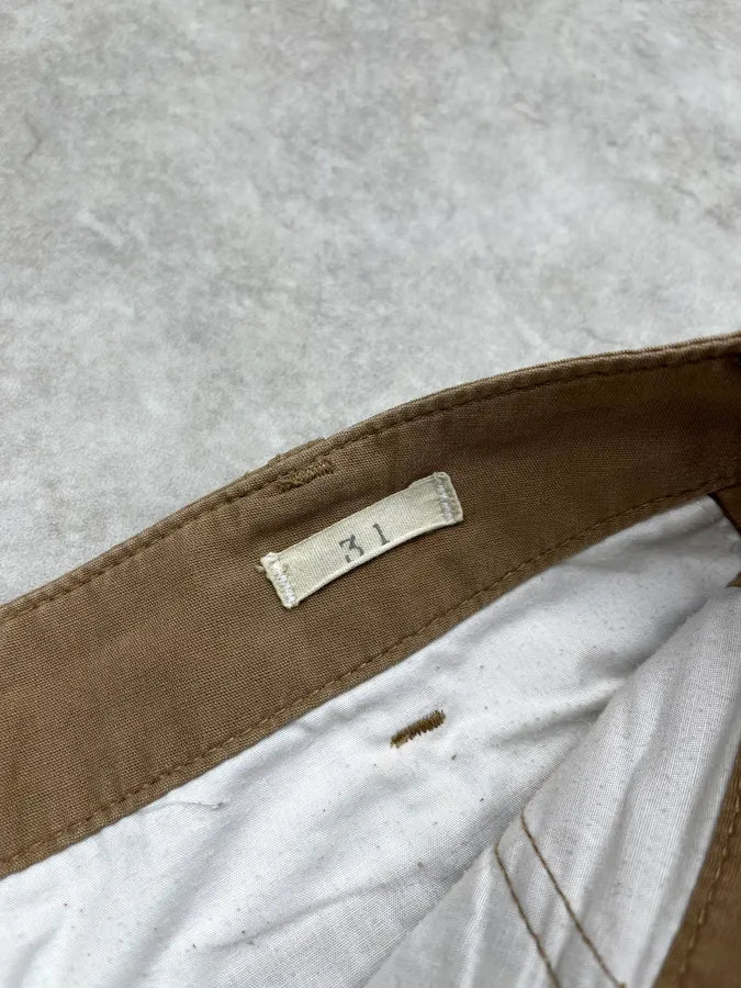 2010s Ralph Lauren Distressed USA Flag Beige Shorts pTdsyqB 10