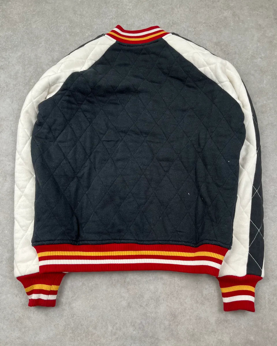 2010s Ralph Lauren Embroidered Dragon Black & White Bomber Jacket wSEHQib 7