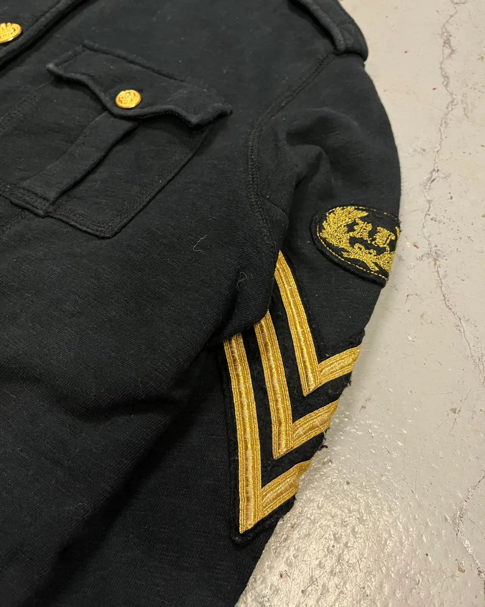 2010s Ralph Lauren Gold Buttons Officer Black Jacket  gzuDuwz 5