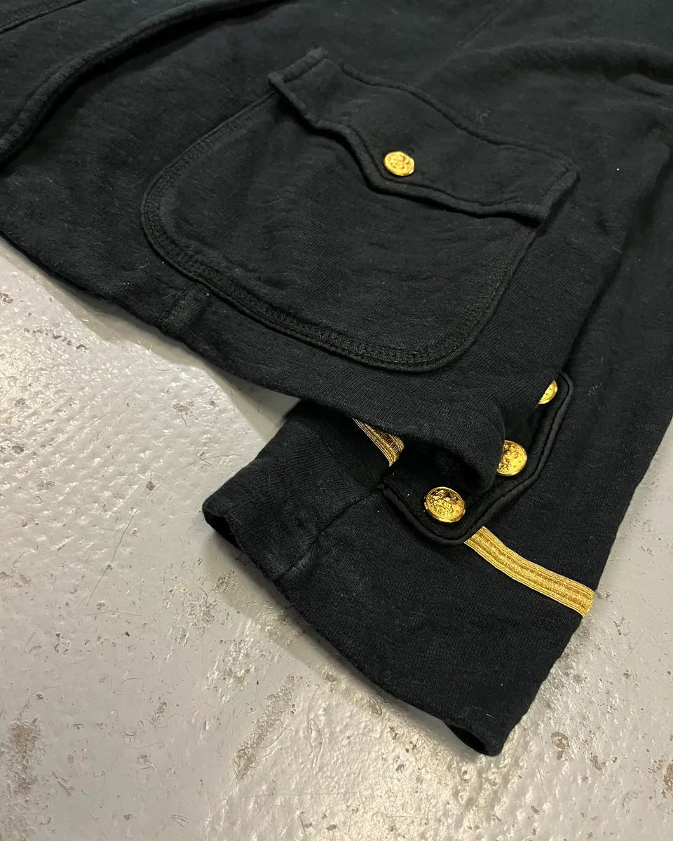 2010s Ralph Lauren Gold Buttons Officer Black Jacket  gzuDuwz 6
