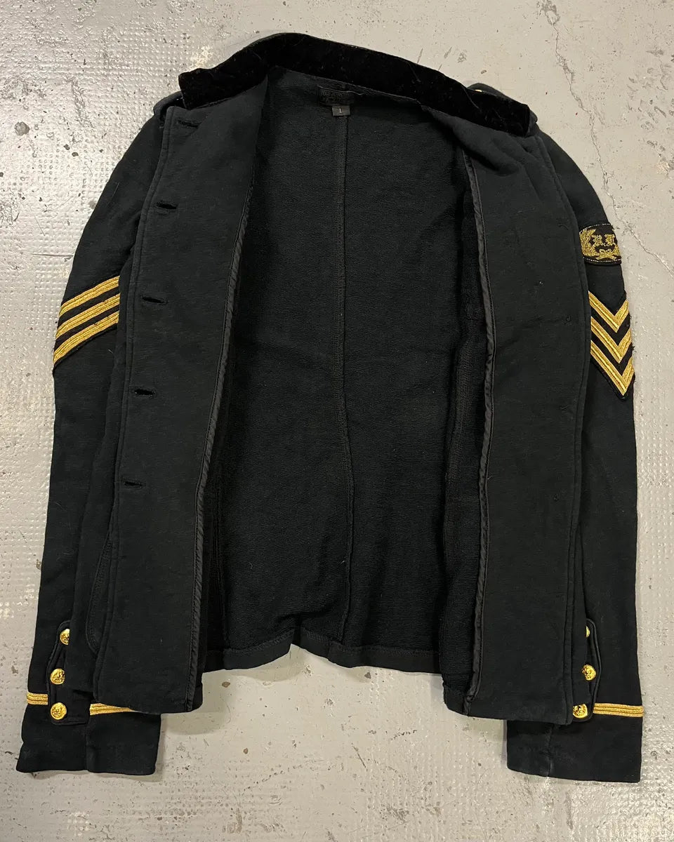 2010s Ralph Lauren Gold Buttons Officer Black Jacket  gzuDuwz 8