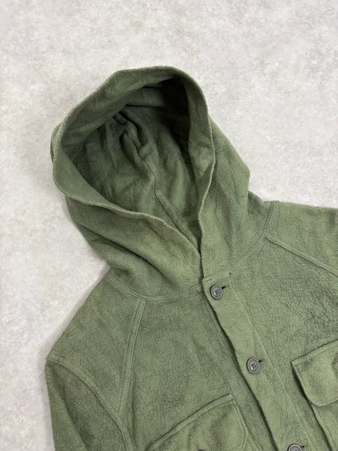 2010s Ralph Lauren Green Hooded Buttoned Jacket EIwmLGN 4
