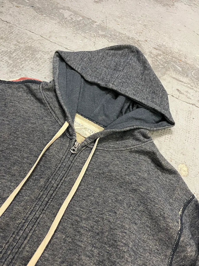 2010s Ralph Lauren Grey American Flag Print Cotton Zip-up Hoodie  qeuqiUX 4