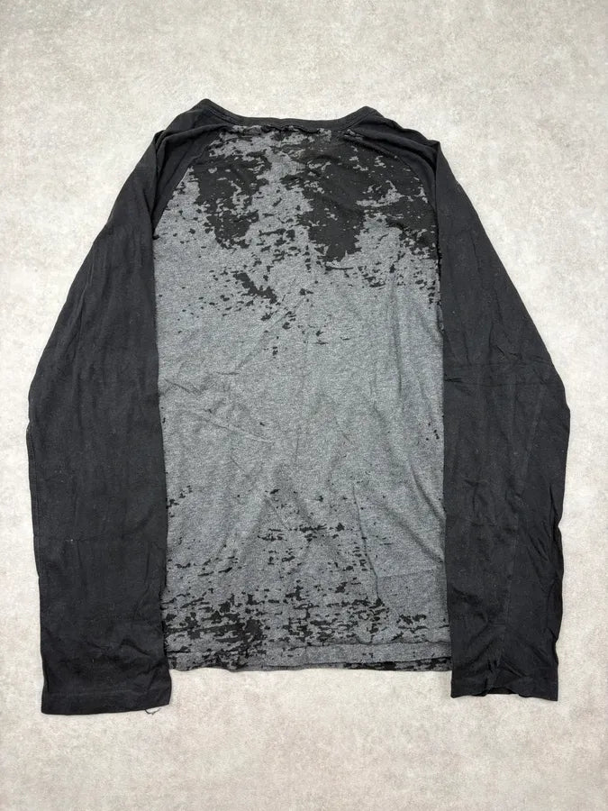 2010s Ralph Lauren Grey USA Flag Distressed Longsleeve T-Shirt bVnIGQB 5