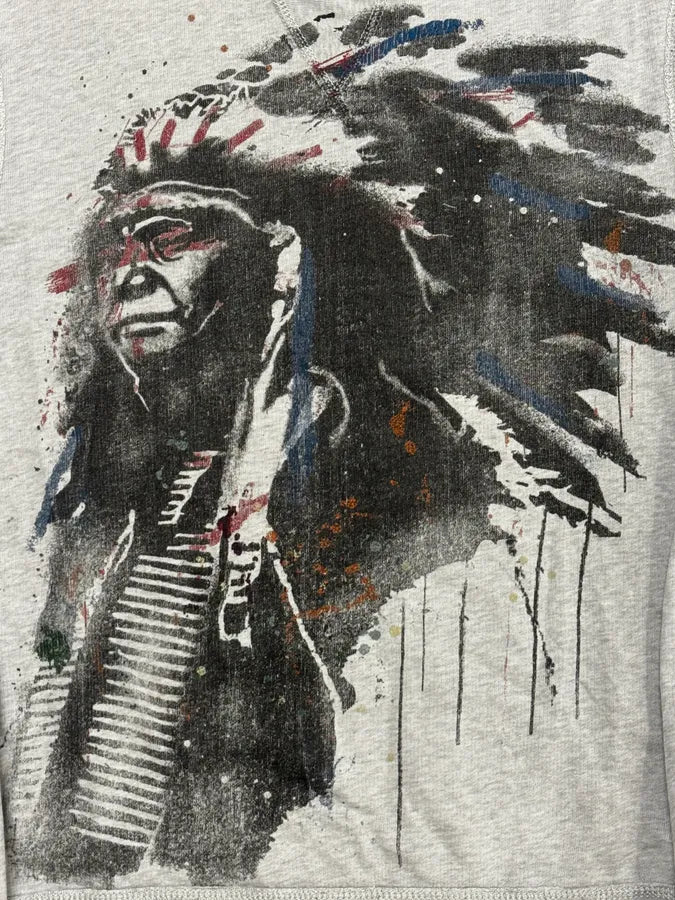2010s Ralph Lauren Grey Iroquois Portrait Sweater DzSeSkB 6