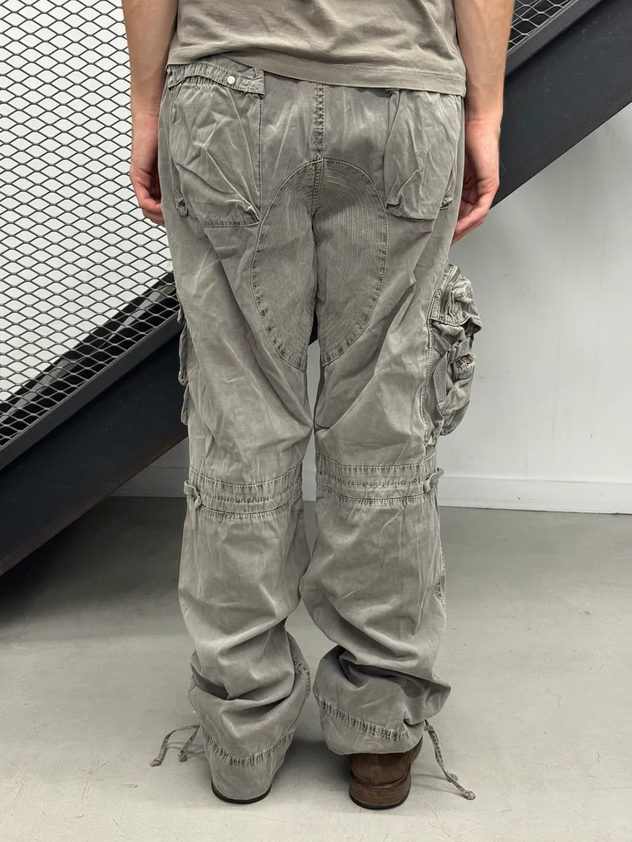 2010s Ralph Lauren Multi-Pockets Grey Military Cargo Pants plrxnWp 2