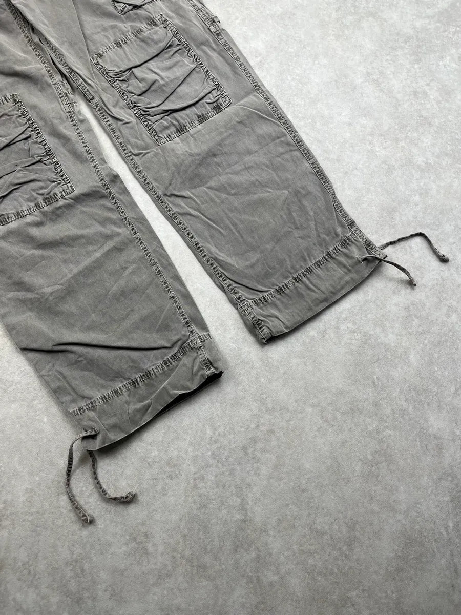 2010s Ralph Lauren Multi-Pockets Grey Military Cargo Pants plrxnWp 5