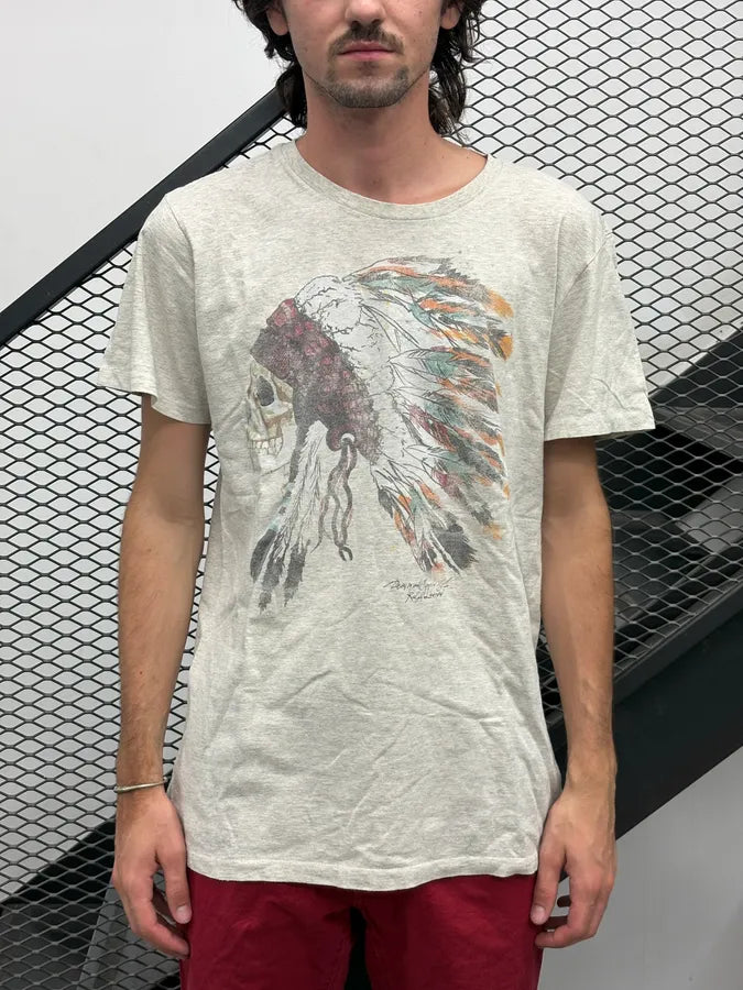 2010s Ralph Lauren Native American Skull T-Shirt xZFUzDT 1