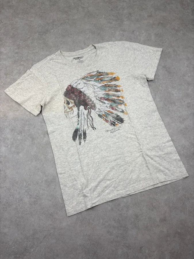 2010s Ralph Lauren Native American Skull T-Shirt xZFUzDT 3