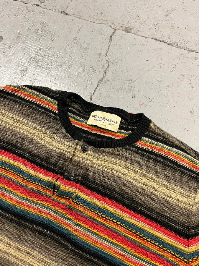 2010s Ralph Lauren Native Multicolor Striped Sweater jmPSNEv 4