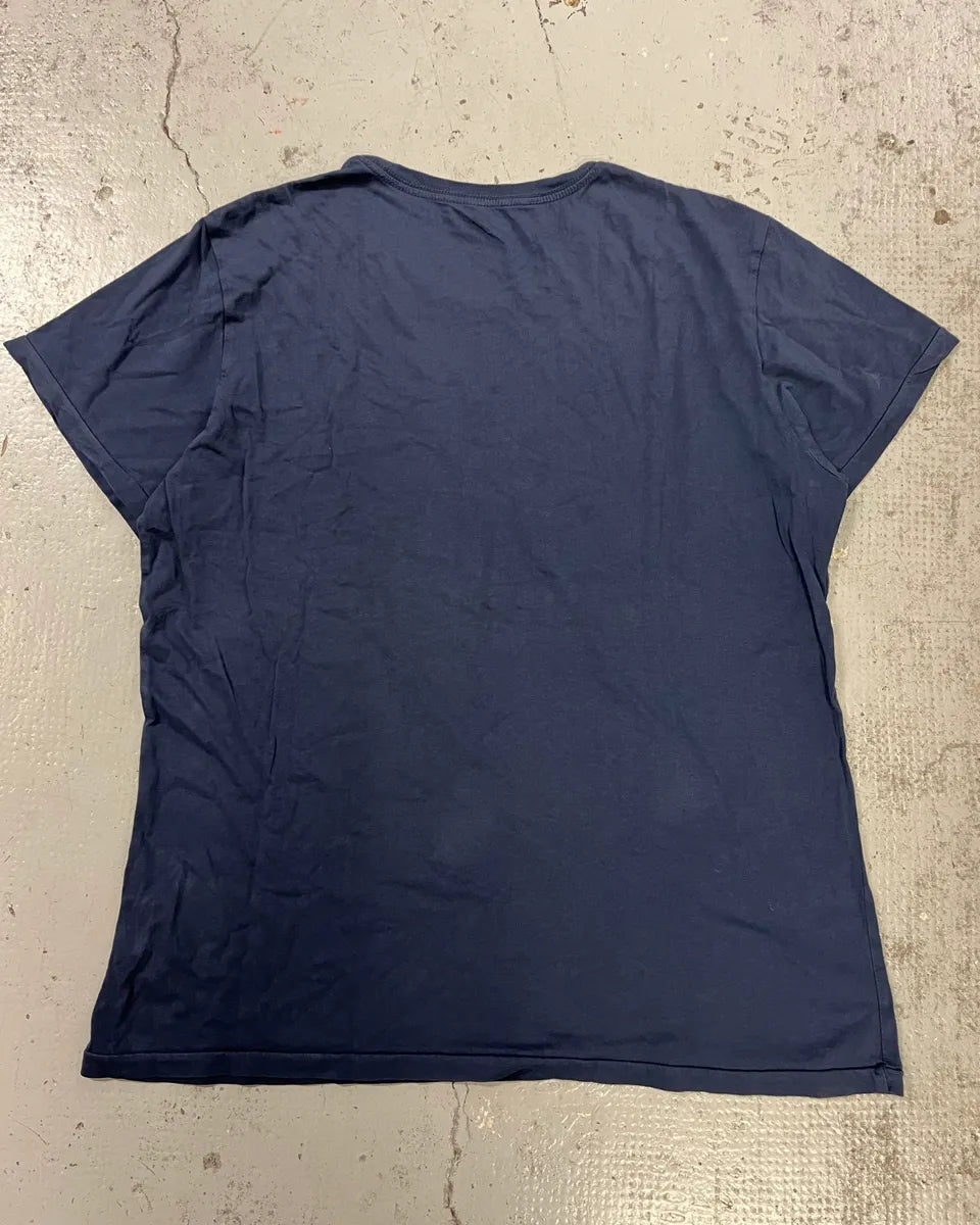 2010s Ralph Lauren Navy Embroidered American Flag T-Shirt cJZapLV 2