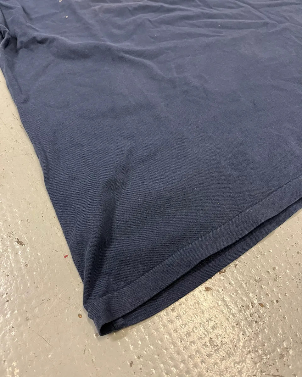 2010s Ralph Lauren Navy Embroidered American Flag T-Shirt cJZapLV 6