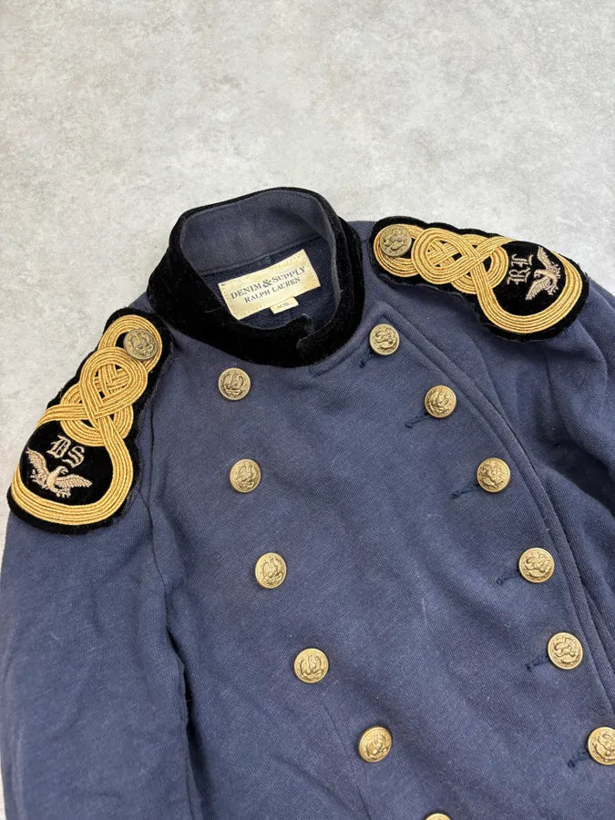 2010s Ralph Lauren Navy Double-Breasted Officer Blazer Jacket nAlkPsJ 4