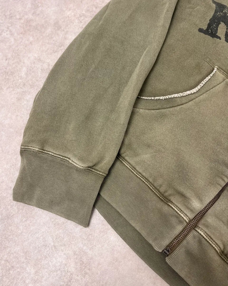 2010s Ralph Lauren Olive Camo Number Patch Zip-up Sweater  LcpTyUf 5