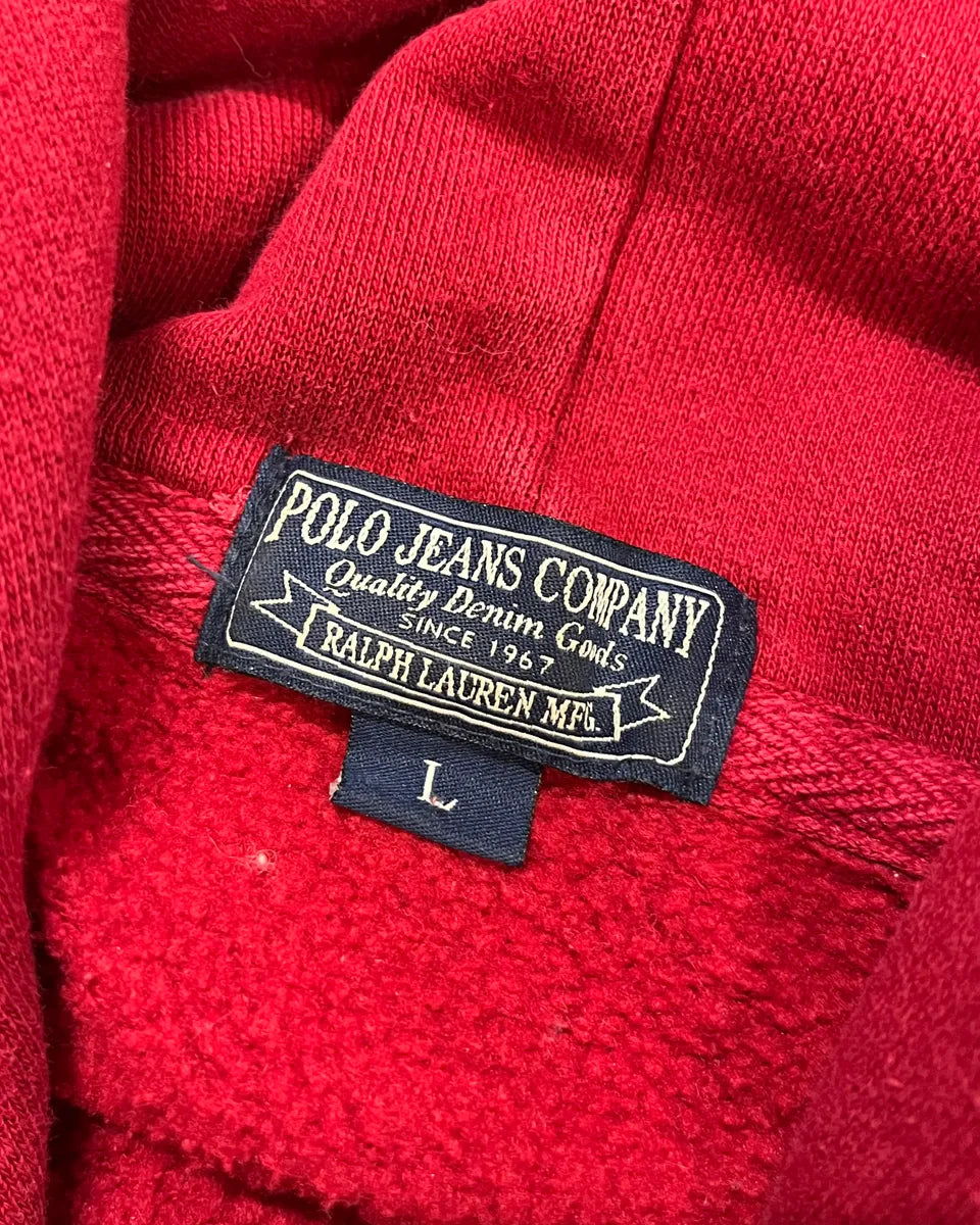 2010s Ralph Lauren Red Flag USA Flag Hoodie DOCpNZU 8