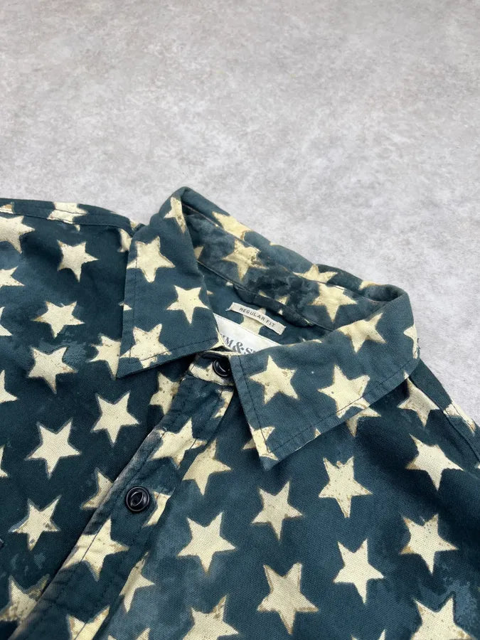 2010s Ralph Lauren Stars Blue Shirt uHlPKPb 4