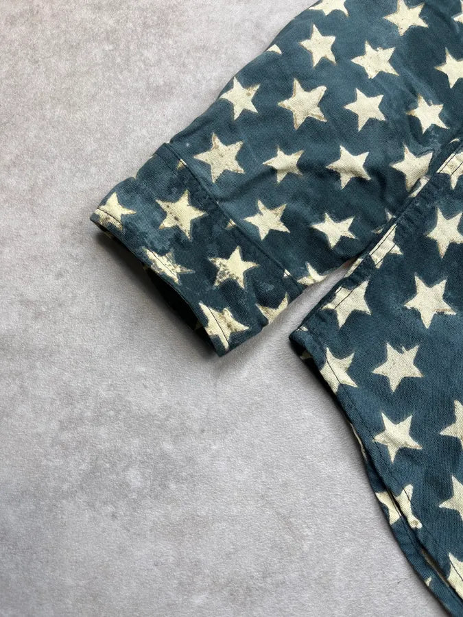2010s Ralph Lauren Stars Blue Shirt uHlPKPb 5
