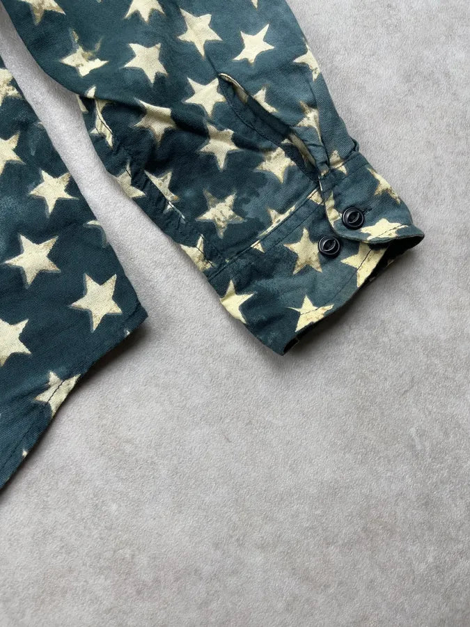 2010s Ralph Lauren Stars Blue Shirt uHlPKPb 7