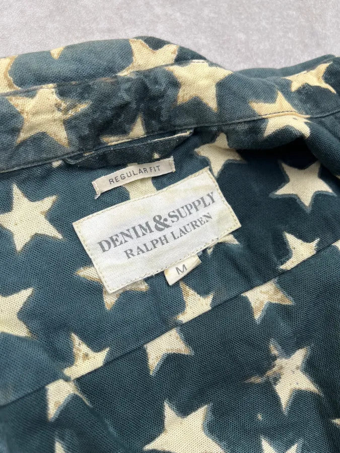 2010s Ralph Lauren Stars Blue Shirt uHlPKPb 9