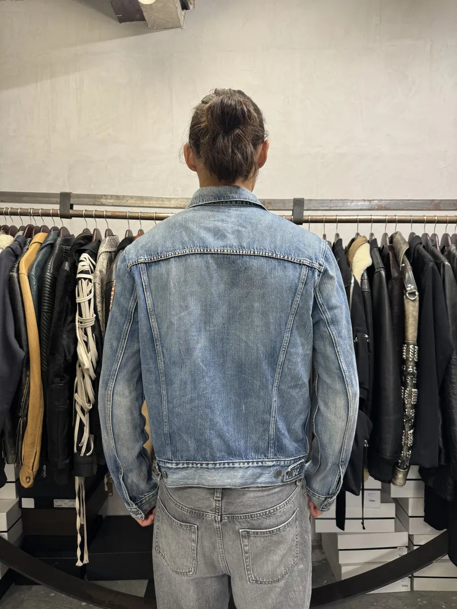 2010s Ralph Lauren USA Flag Blue Denim Jacket qMIQgdW 3