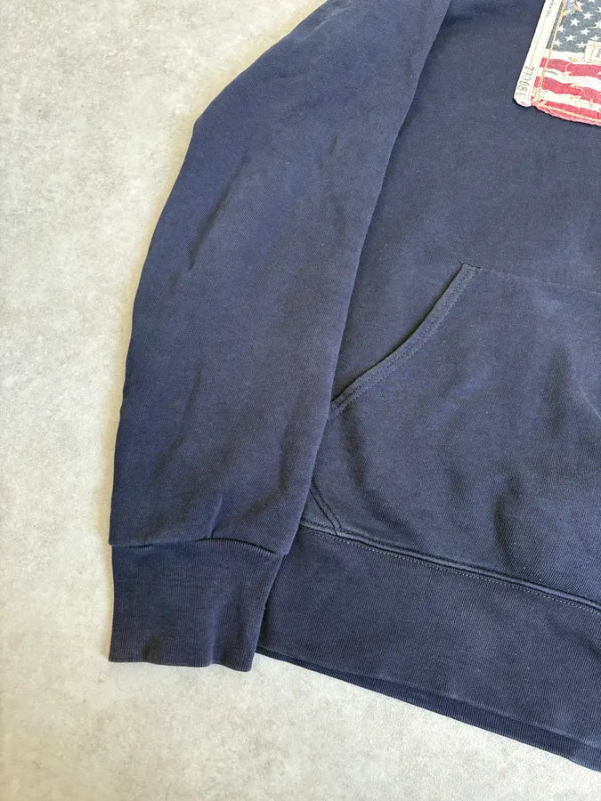 2010s Ralph Lauren Navy USA Flag Hoodie NEpvqJb 6