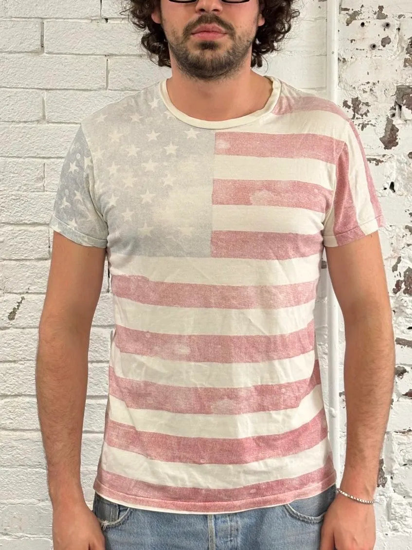 2010s Ralph Lauren USA Flag T-Shirt EOxtIYa 2