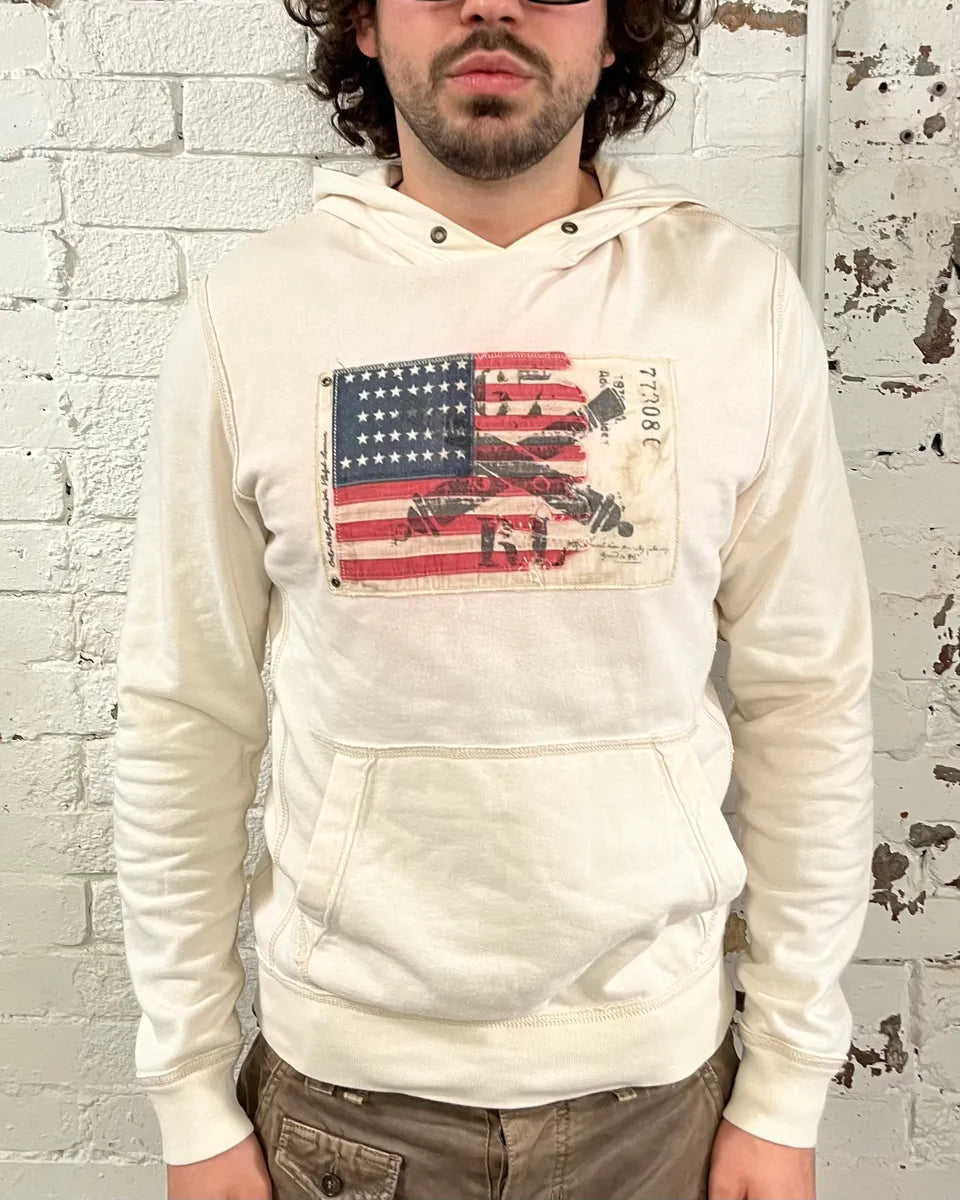 2010s Ralph Lauren USA Flag White Hoodie – Dolce Vita Hub