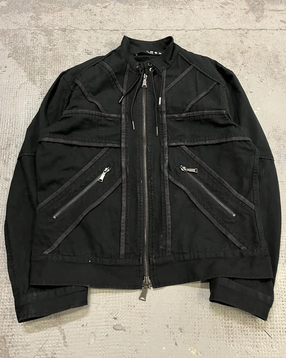 2010s Richmond Black Denim UK Flag Effect Jacket gCNmQIB 3