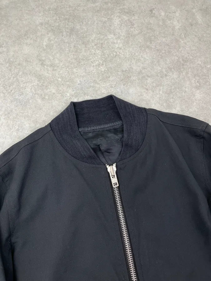 SS2015 Rick Owens Black Nylon Zip Light Jacket hCUZFBT 5