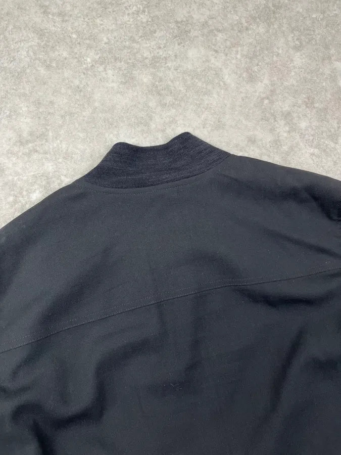 SS2015 Rick Owens Black Nylon Zip Light Jacket hCUZFBT 6