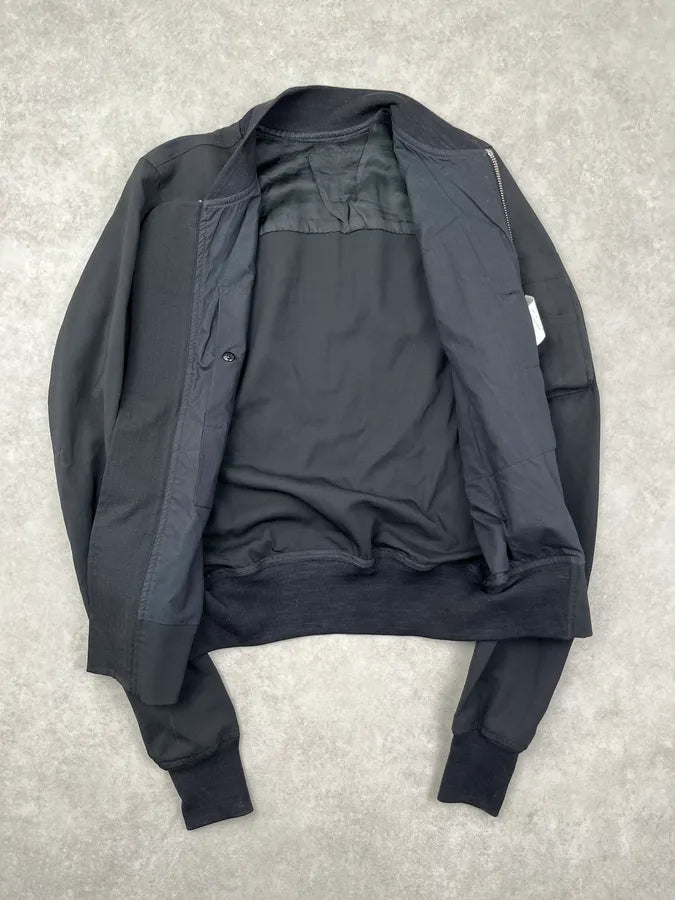 SS2015 Rick Owens Black Nylon Zip Light Jacket hCUZFBT 3