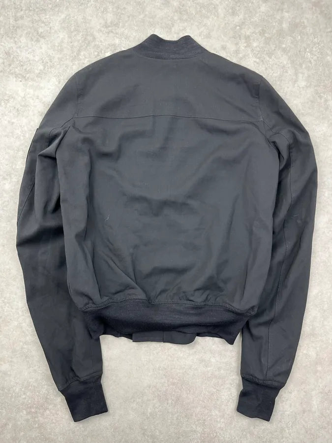 SS2015 Rick Owens Black Nylon Zip Light Jacket hCUZFBT 4