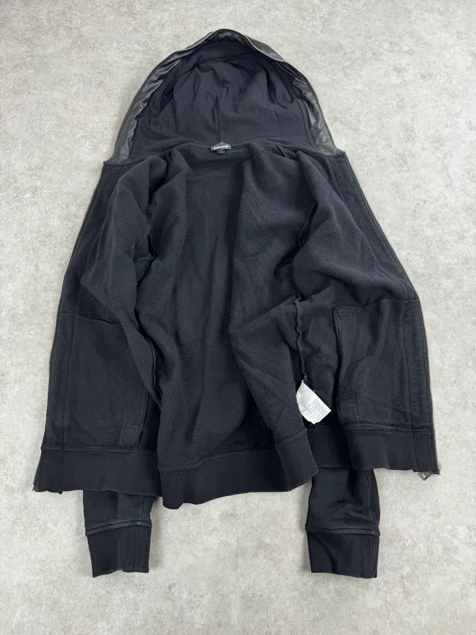 AW2017 Roberto Cavalli Black Avant-Garde Zip-up Hoodie BerHRZH 6