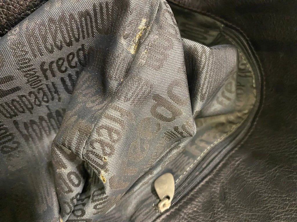 2010s Roberto Cavalli Black Leather Feather Handle Bag NvERNQH 6