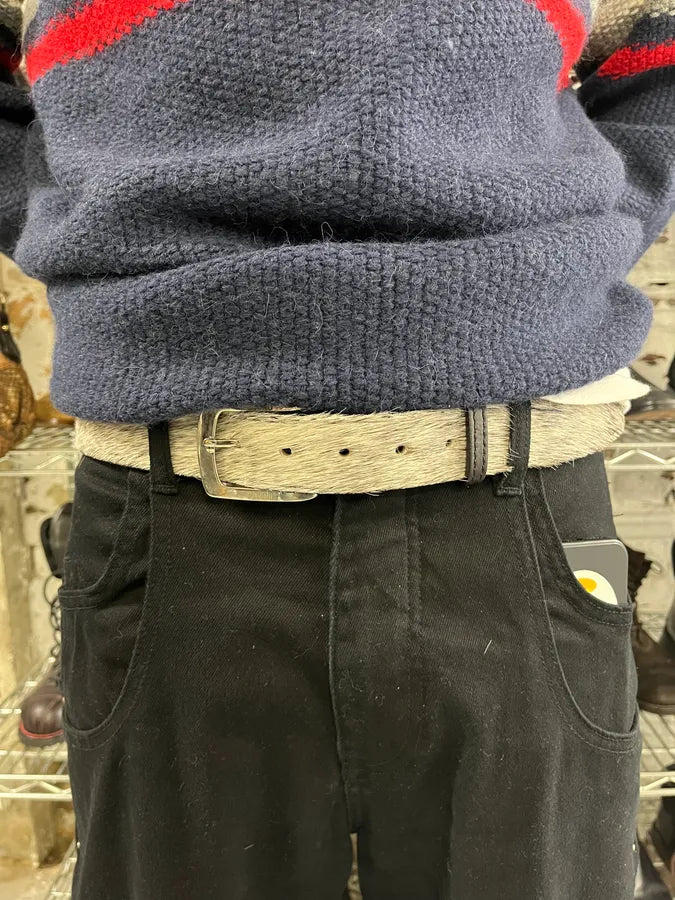 2010s Roberto Cavalli Fur Leather Belt gVAJUYK 1