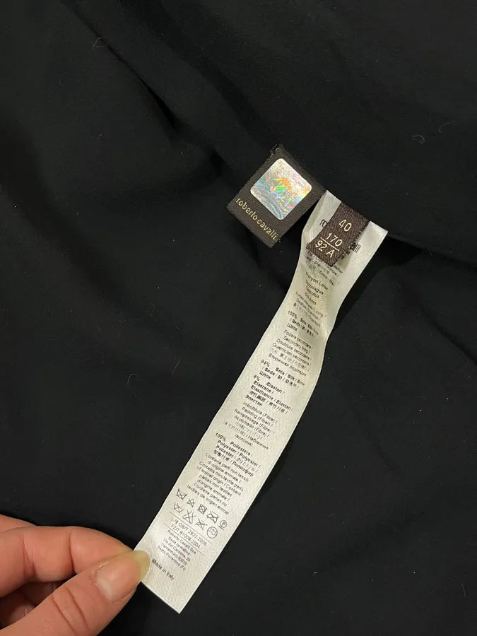 2010s Roberto Cavalli Fur Piano Black & White Leather Jacket AoEfRpS 9