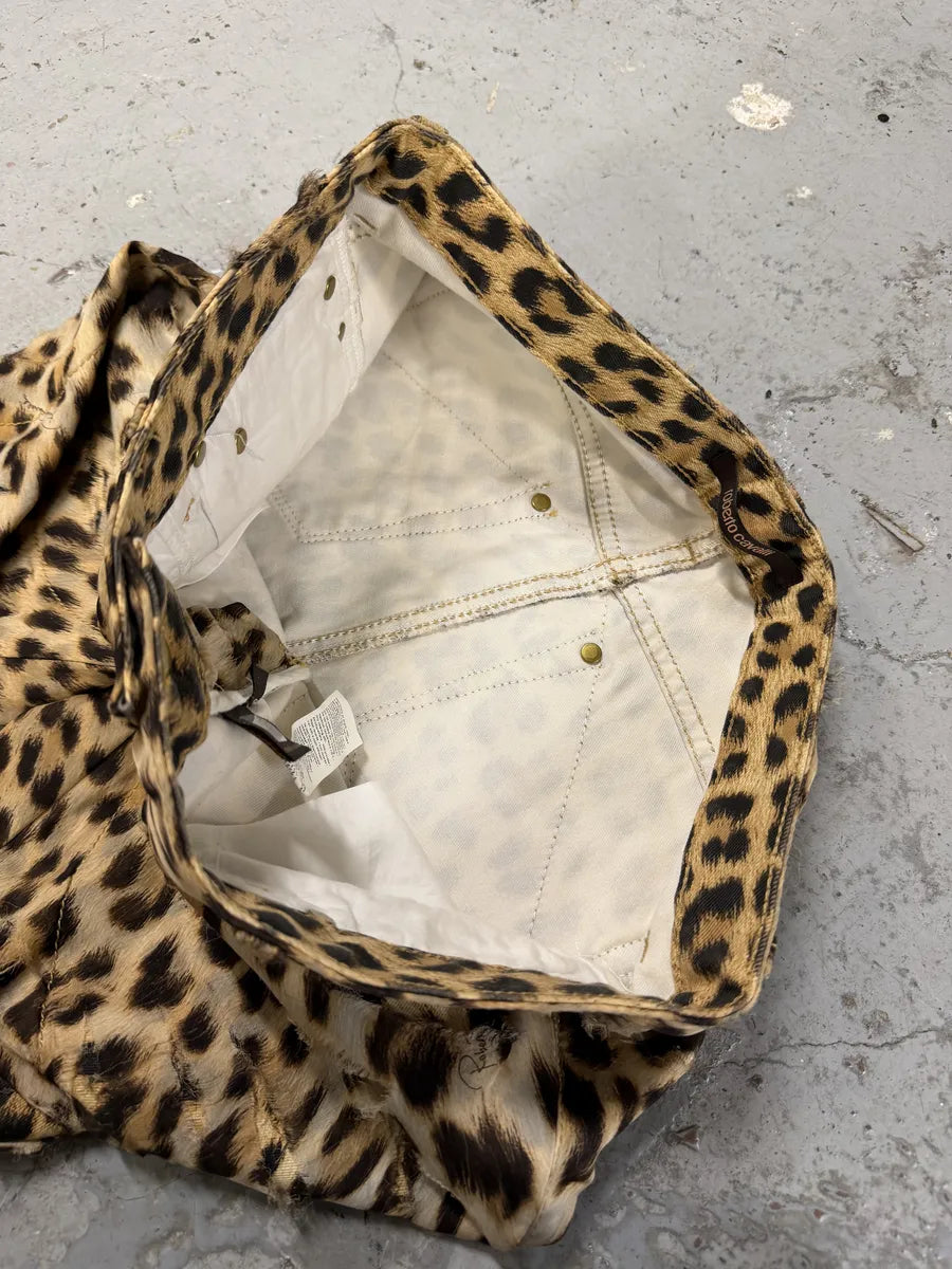 2010s Roberto Cavalli Grunge Leopard Print Pants ybJFrnl 10