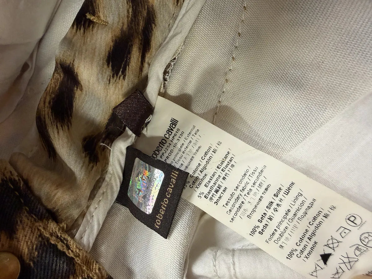 2010s Roberto Cavalli Grunge Leopard Print Pants ybJFrnl 11