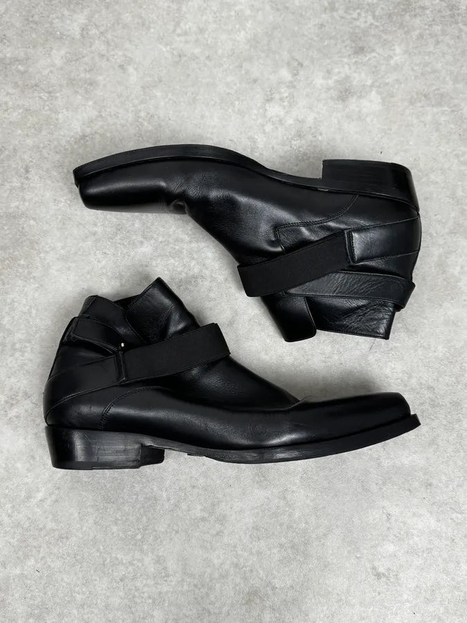 2010s Roberto Cavalli Premium Black Leather Boots NyrMIho 1